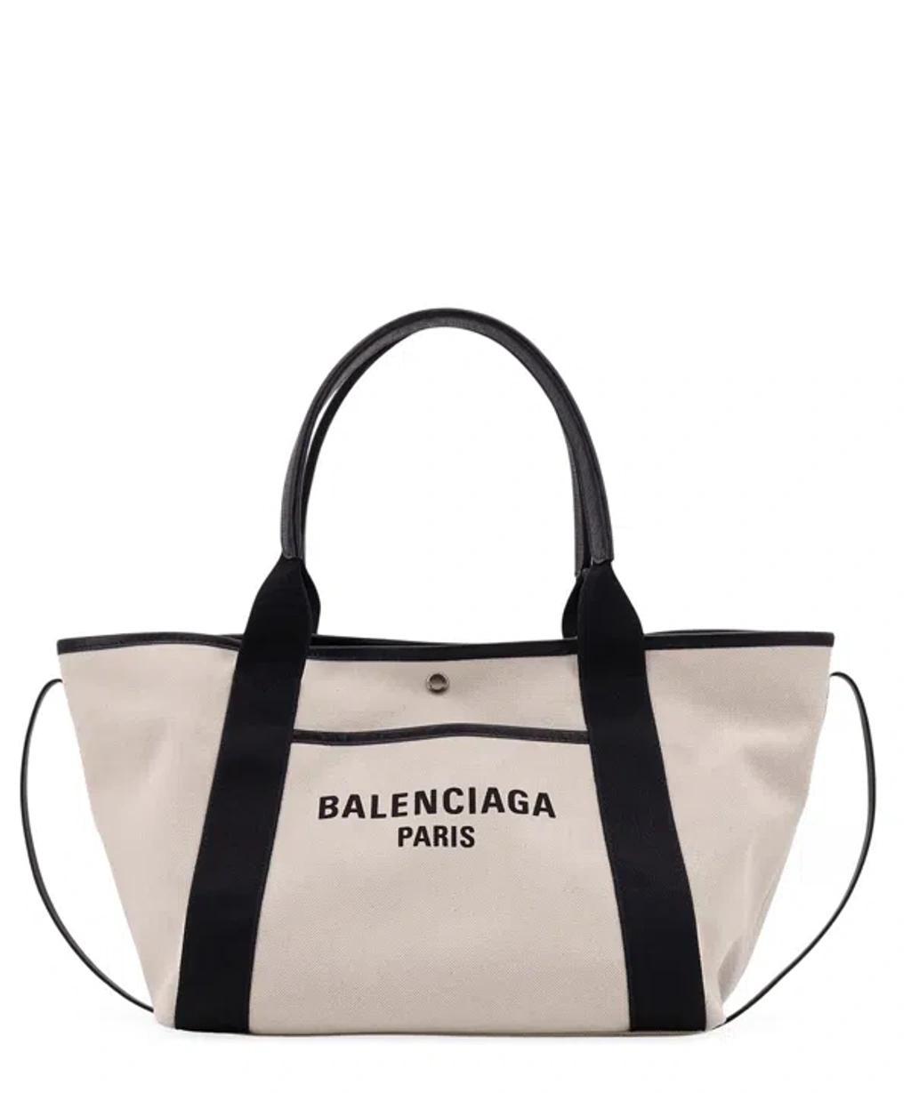 BALENCIAGA Navy Revamp Tote S-tu Nd  Female In Beige Product Image