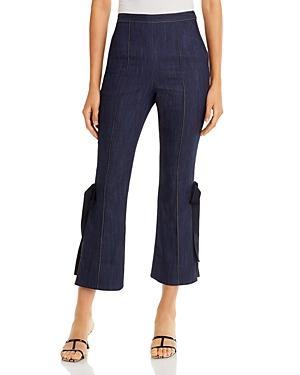 Womens Lou Tied Flare-Leg Jeans Product Image