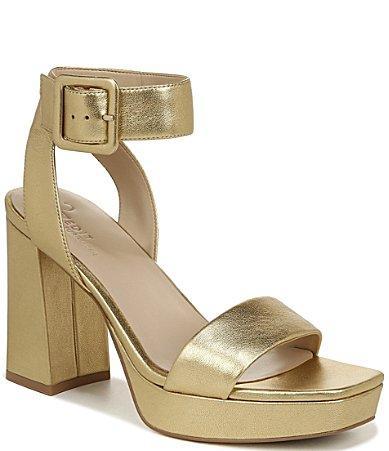 Naturalizer 27 EDIT Jaselle Metallic Leather Buckle Detail Ankle Strap Platform Dress Sandals Product Image