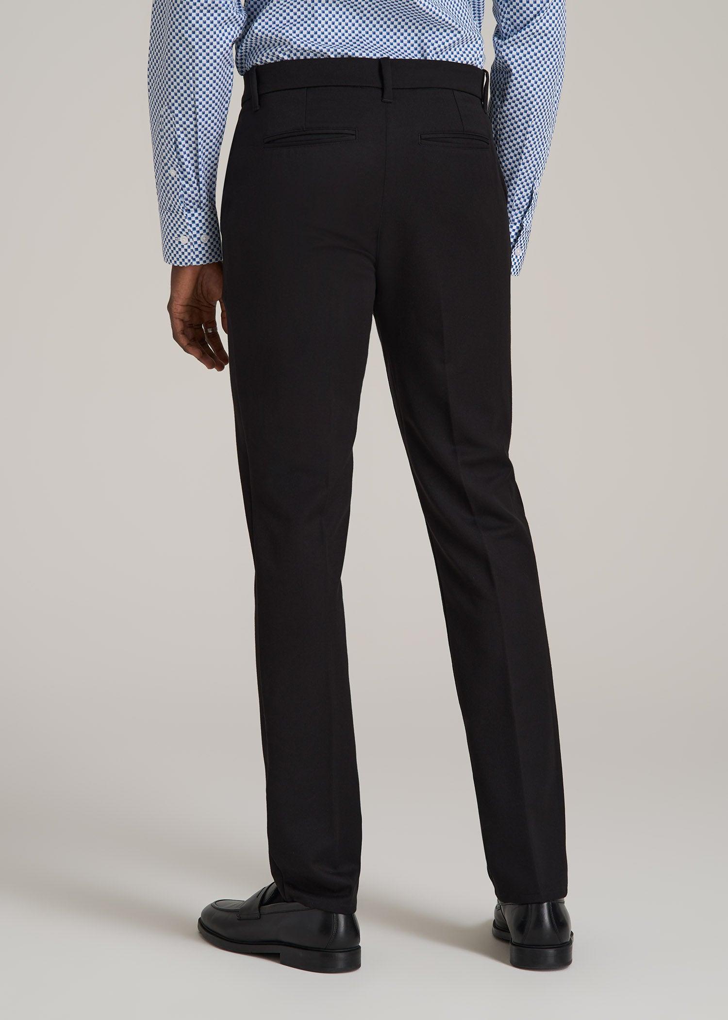 TAPERED-FIT Stretch Dress Pants for Tall Men in Charcoal Heather Male Product Image