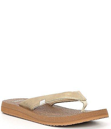 Sanuk Yoga Mat Metallic (Champagne) Women's Shoes Product Image