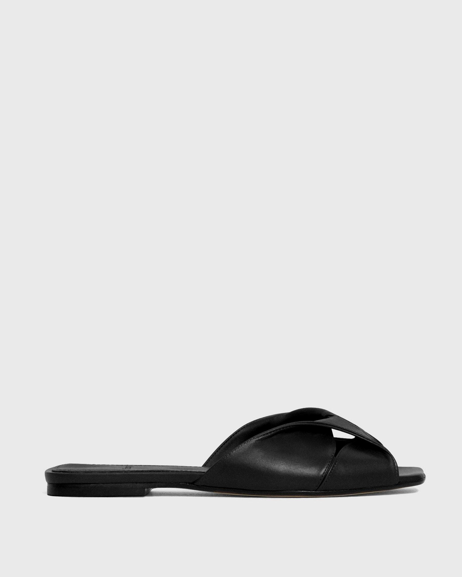 Twisted Sandal in Leather Product Image