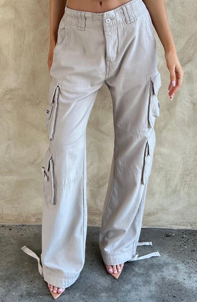 Tinashe Cargo Pants - Light Grey Product Image