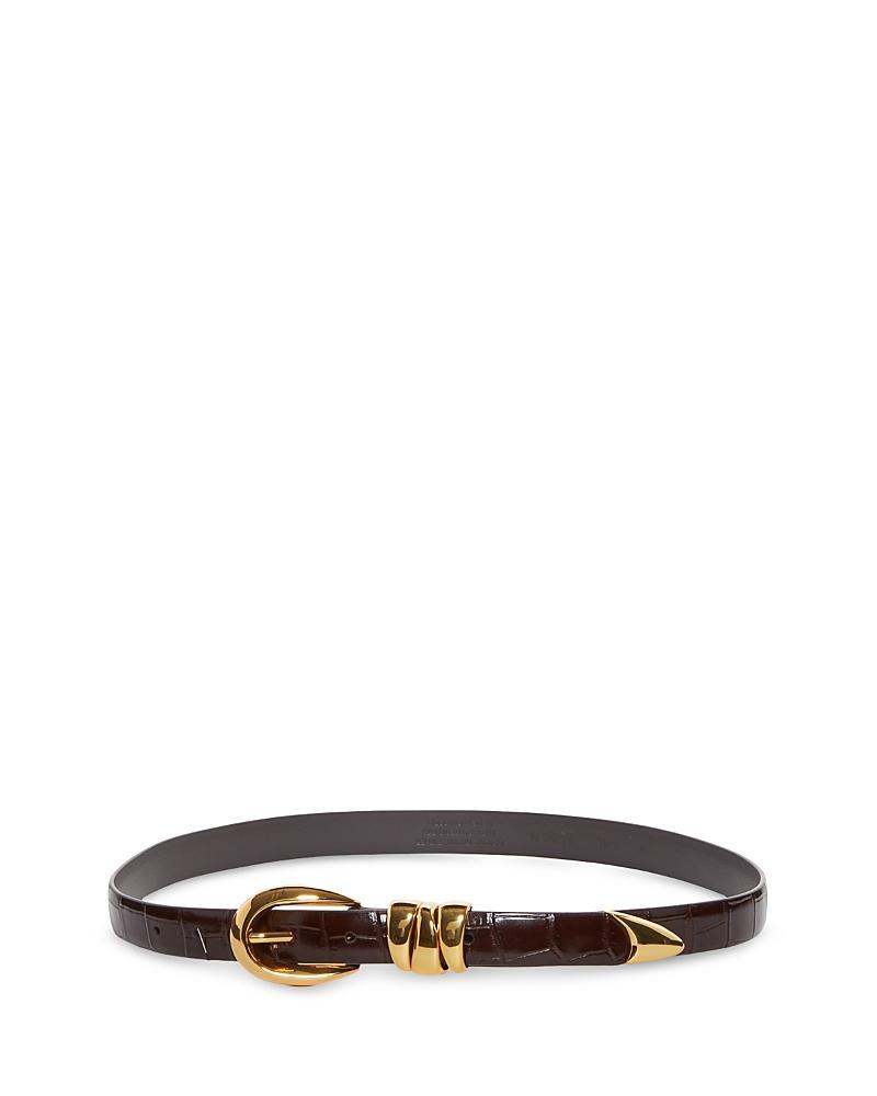 Madewell Womens Croc-Embossed Leather Belt Product Image