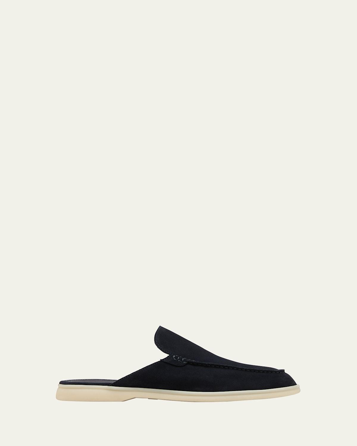 Men's Suede Mule Loafers Product Image