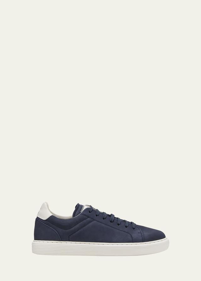 Mens Nubuck Calfskin Low-Top Sneakers Product Image