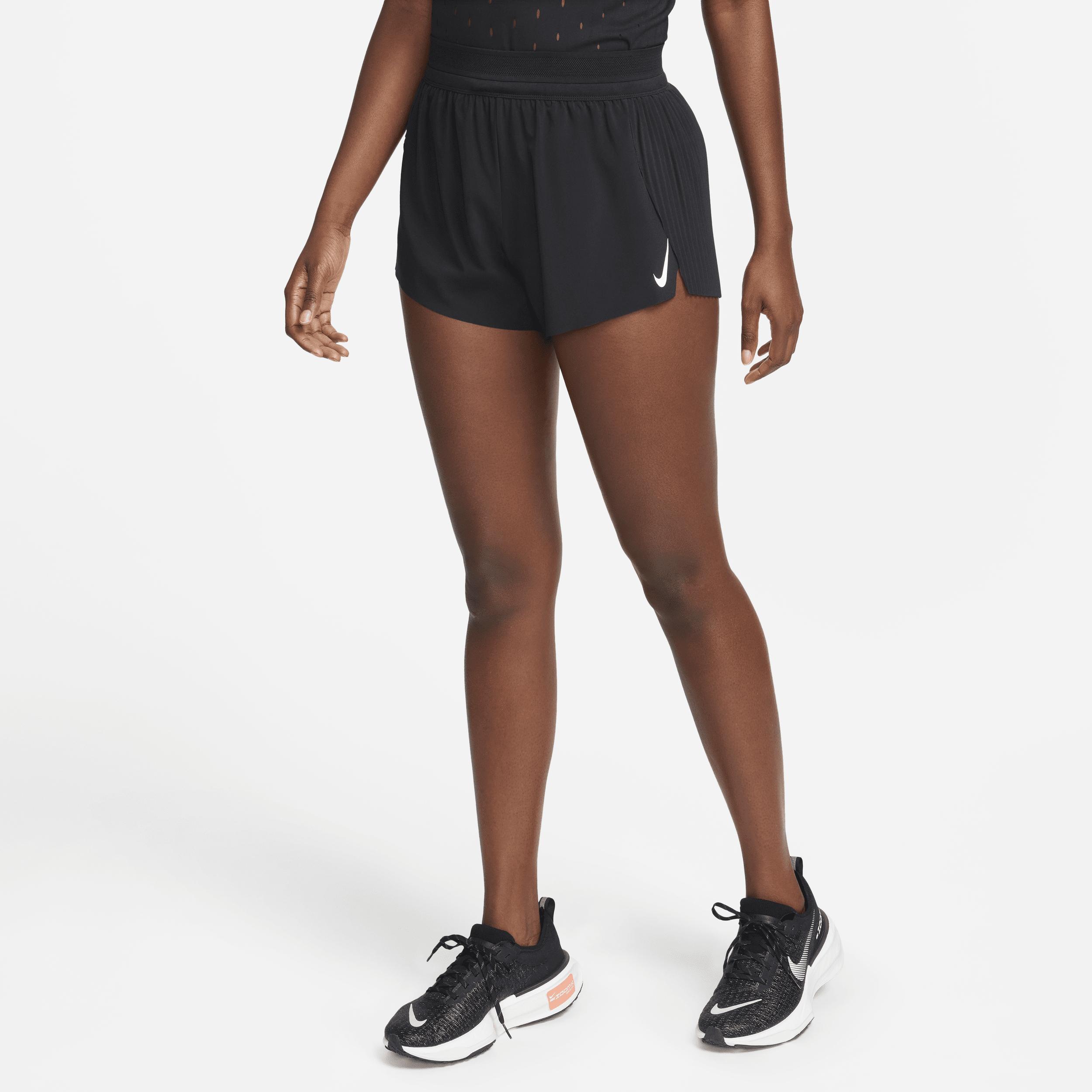 Nike Womens AeroSwift Dri-FIT ADV Mid-Rise 3 Inch Brief-Lined Shorts Product Image