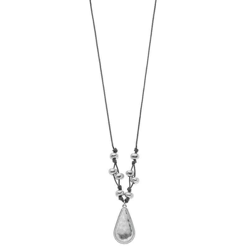 Bella Uno Pendant Necklace, Womens, Silver Tone Product Image