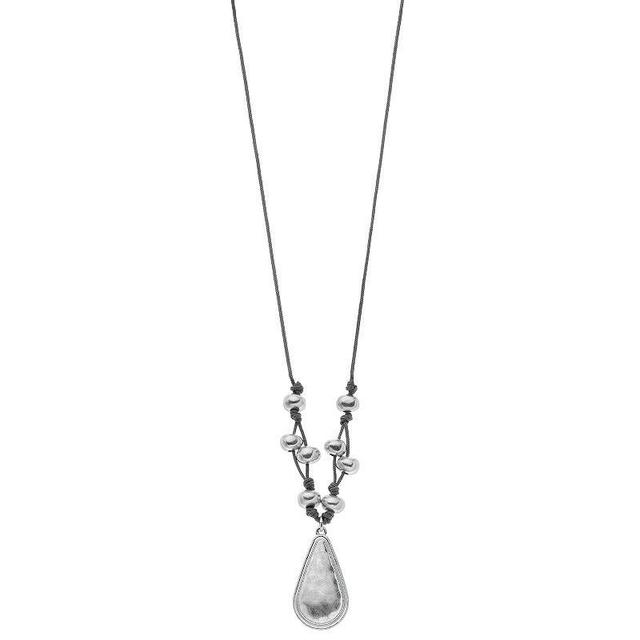 Bella Uno Pendant Necklace, Womens, Silver Tone Product Image