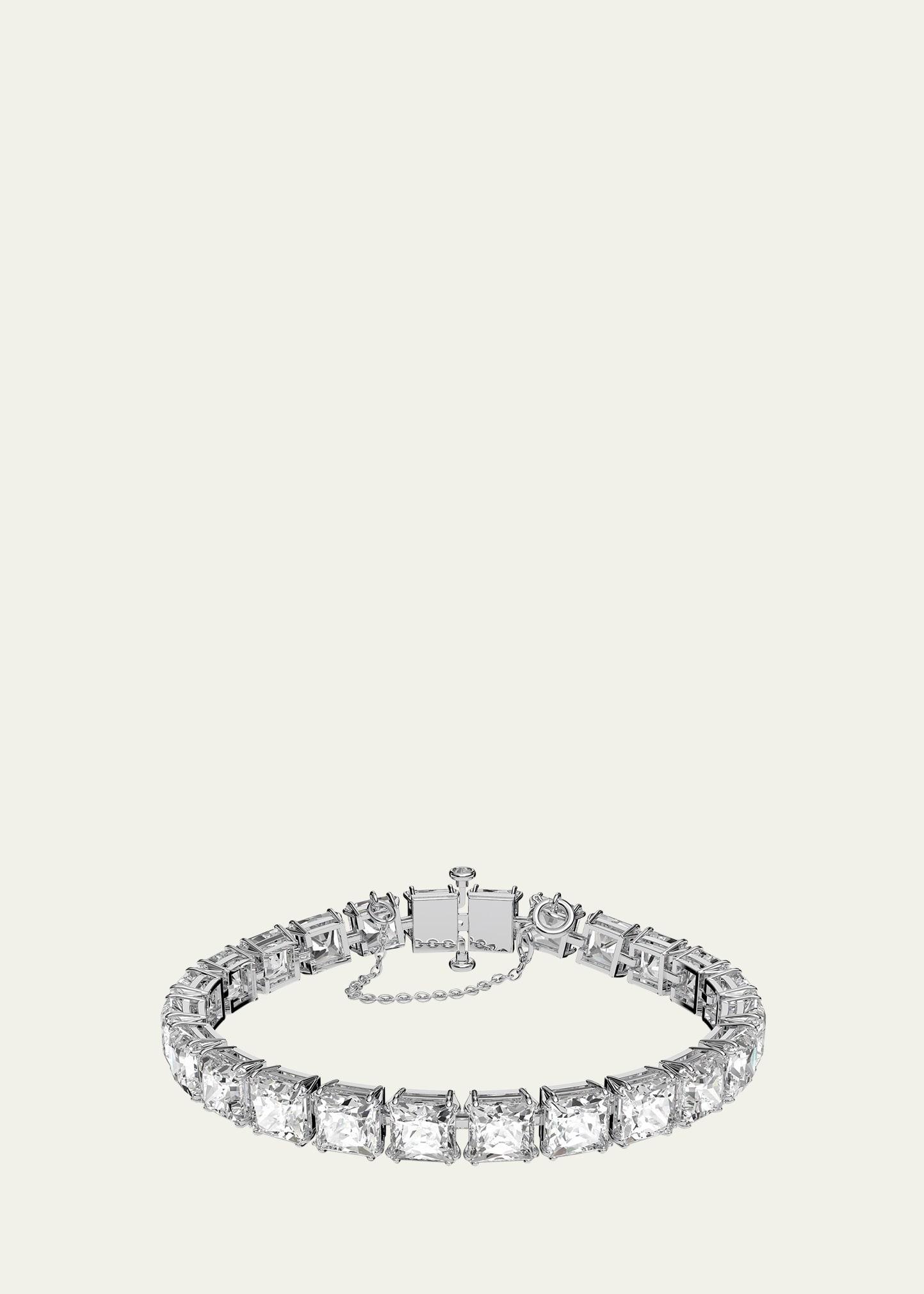 Swarovski Millenia Square Crystal Flex Bracelet in Rhodium Plate Product Image