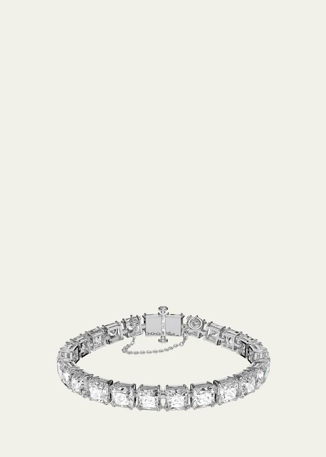 Womens Millenia Rhodium-Plated Square-Cut Crystal Bracelet Product Image