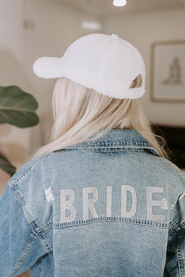 Bride Embroidered Sherpa Baseball Cap Product Image