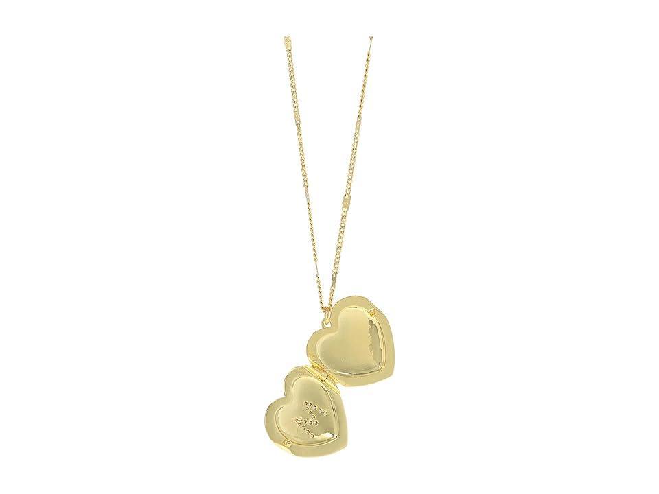 Kate Spade New York J Heart Locket (Clear Necklace Product Image