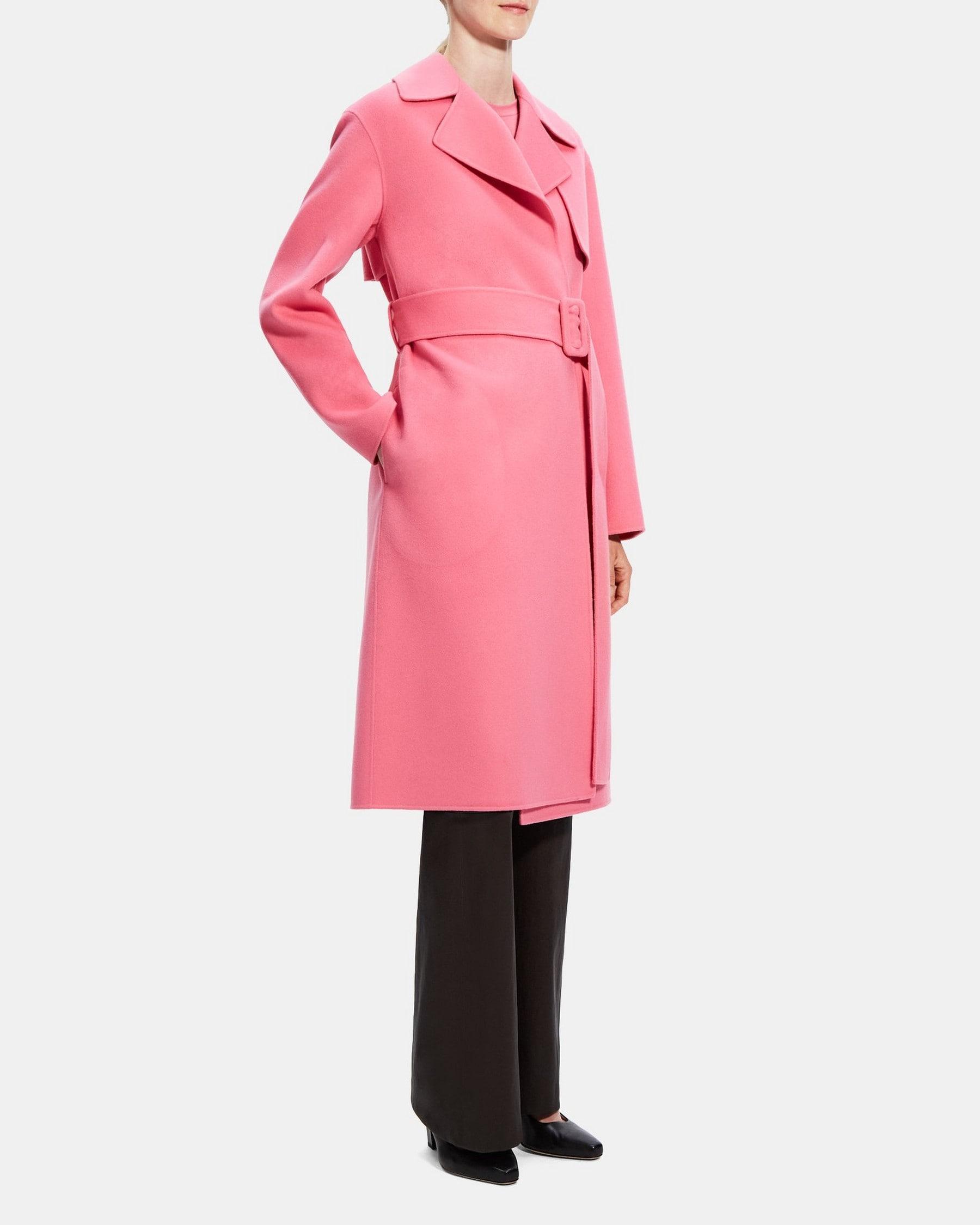 Wrap Trench Coat in Double-Face Wool-Cashmere Product Image