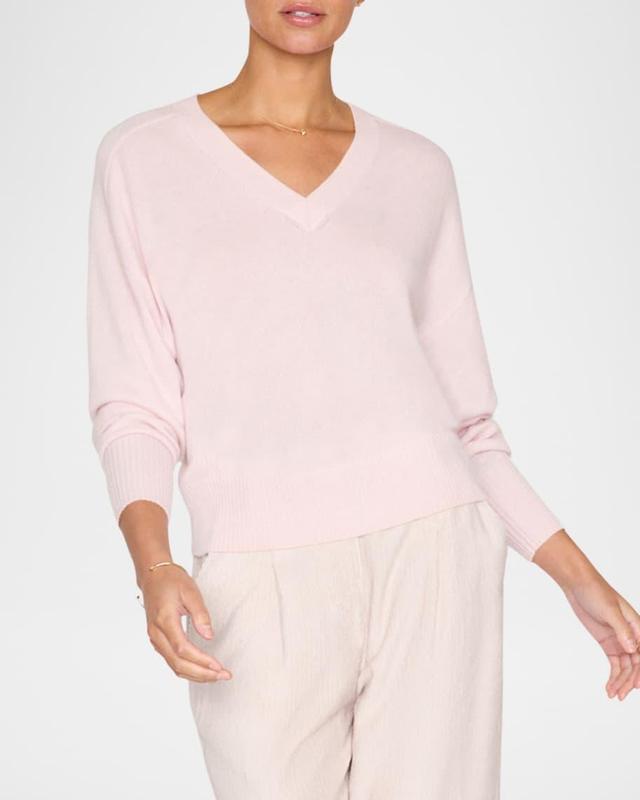 Leia Cashmere V-Neck Sweater Product Image