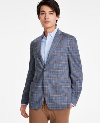 Men's Plaid Knit Slim-Fit Sport Coat, Created for Macy's Product Image