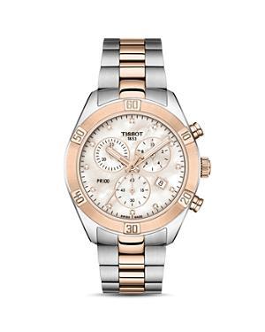 Tissot PR 100 Sport Chic Colorblock Chronograph Watch - Two Product Image