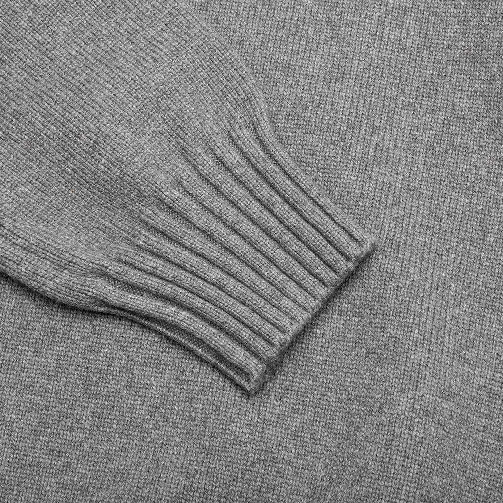 Knitted Sweater - Melange Grey Male Product Image