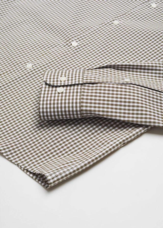 MANGO MAN - Micro-stretch fabric shirt khakiMen Product Image