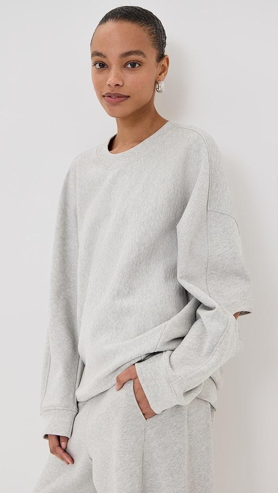 Tibi Cocoon Crewneck Sweatshirt | Shopbop Product Image