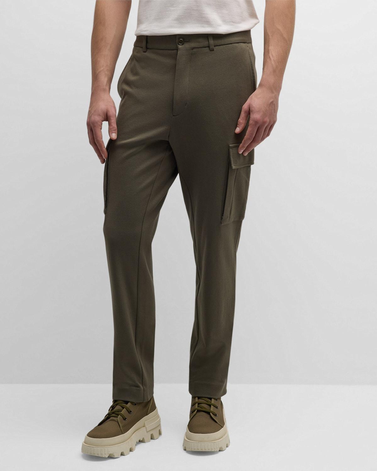 Mens Soft Cotton-Nylon Cargo Pants Product Image