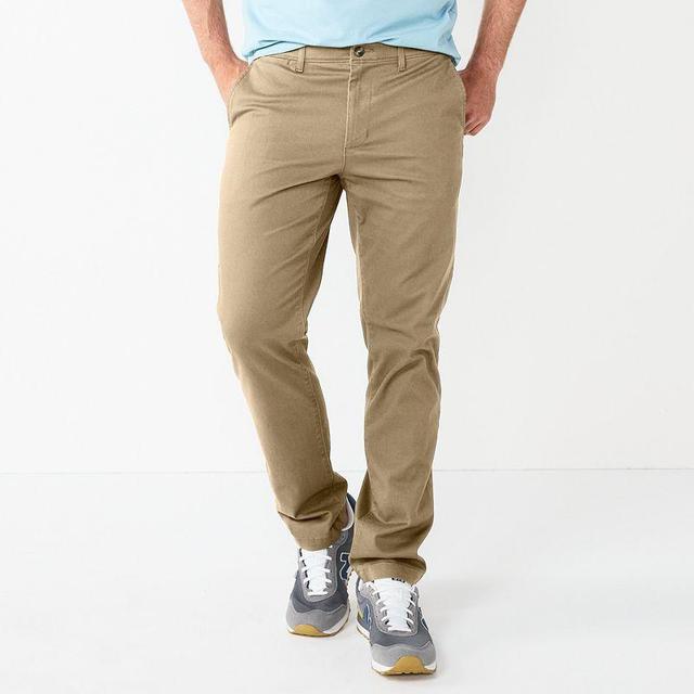 Mens Sonoma Goods For Life Flexwear Slim-Fit Chinos Light Green Product Image