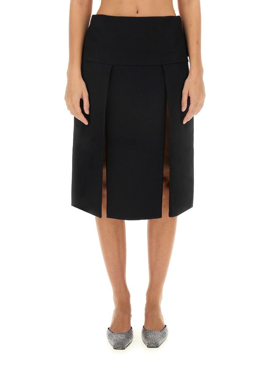 KHAITE Kidd Skirt In Black Product Image