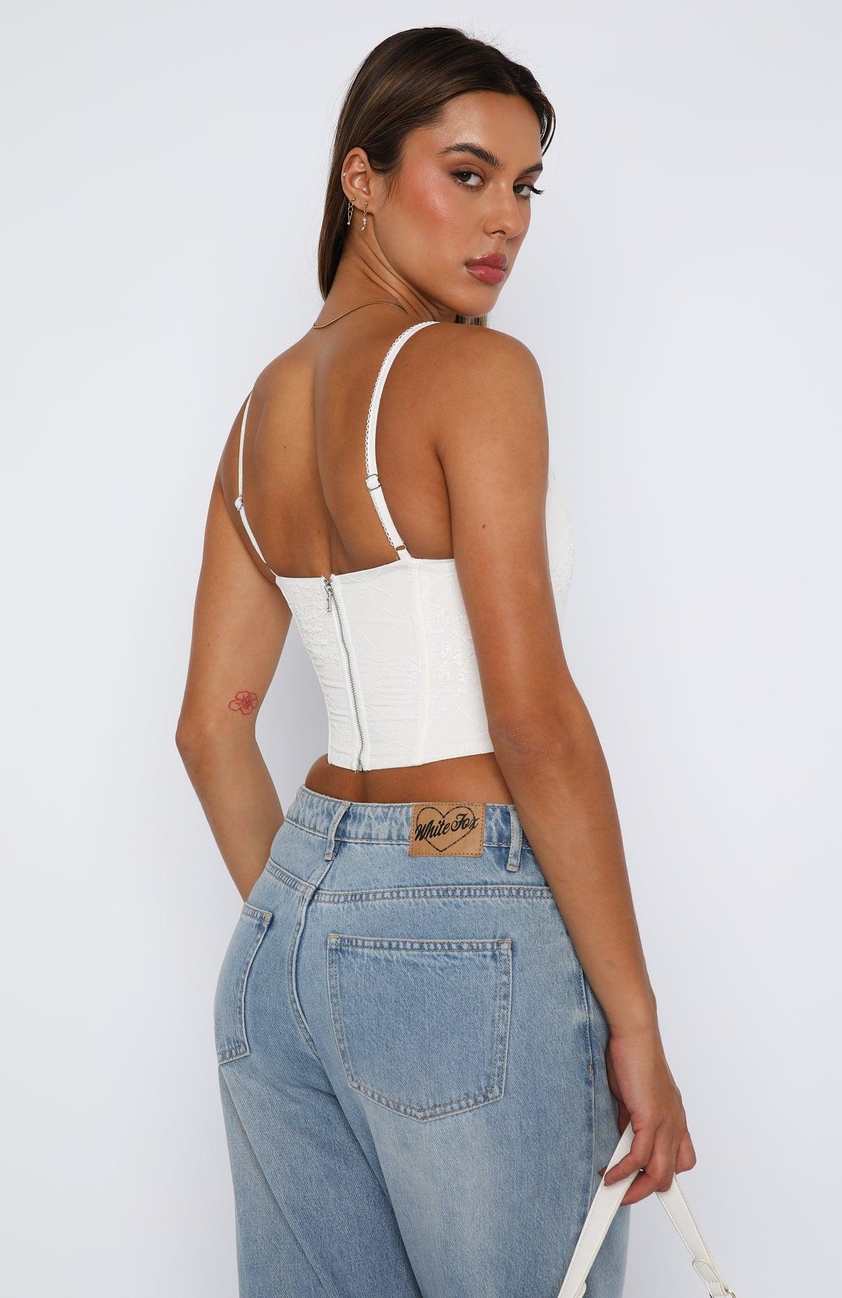 Same Old Song Bustier White Product Image