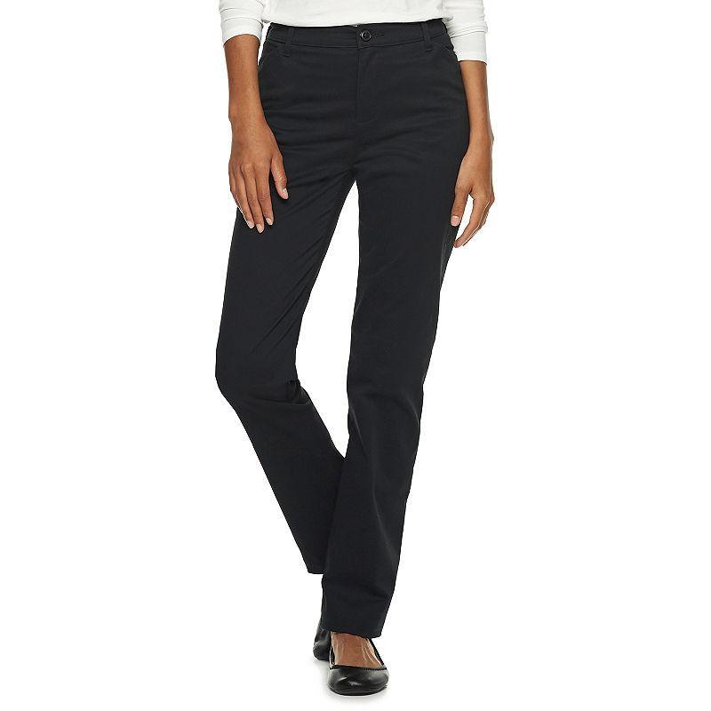 Womens Lee Relaxed Fit Straight-Leg Twill Pants Product Image