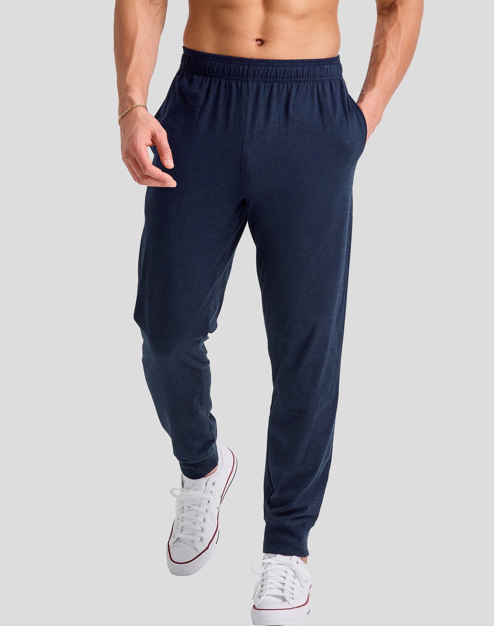 Hanes Originals Mens Tri-Blend Joggers with Pockets, 30.5 Athletic Navy Heather 4XL Product Image