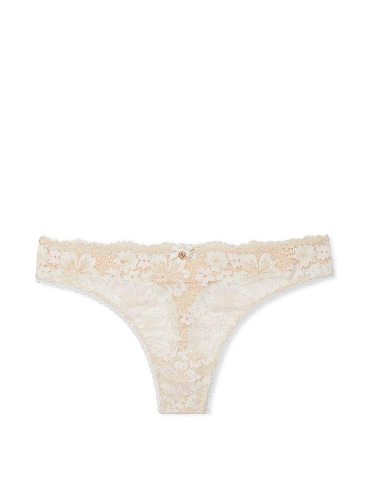 Lace-Front Thong Panty Product Image