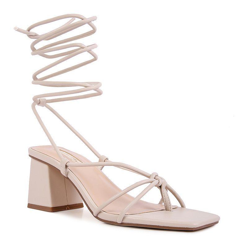 Womens Spruce Tie Up Block Heel Sandals Product Image