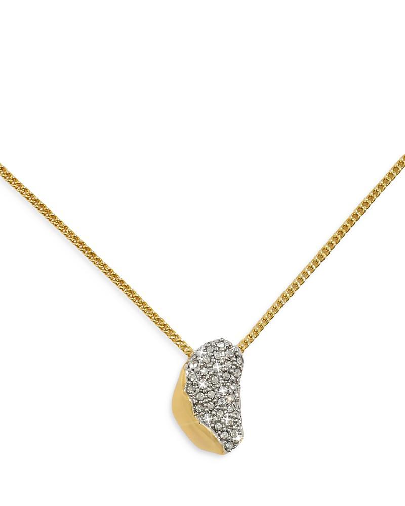 Womens Solanales Small Pebble Crystal & 14K-Gold-Plated Necklace Product Image