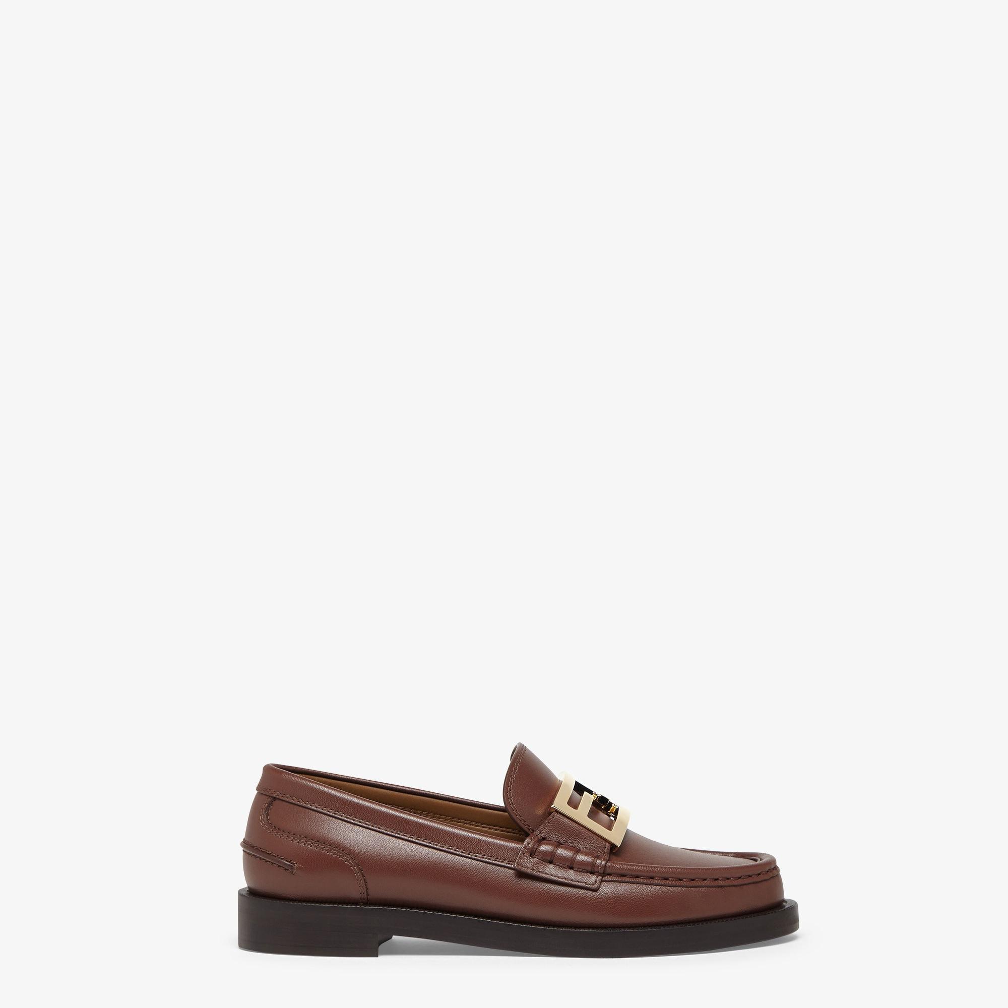 BaguetteBrown leather loafers Product Image