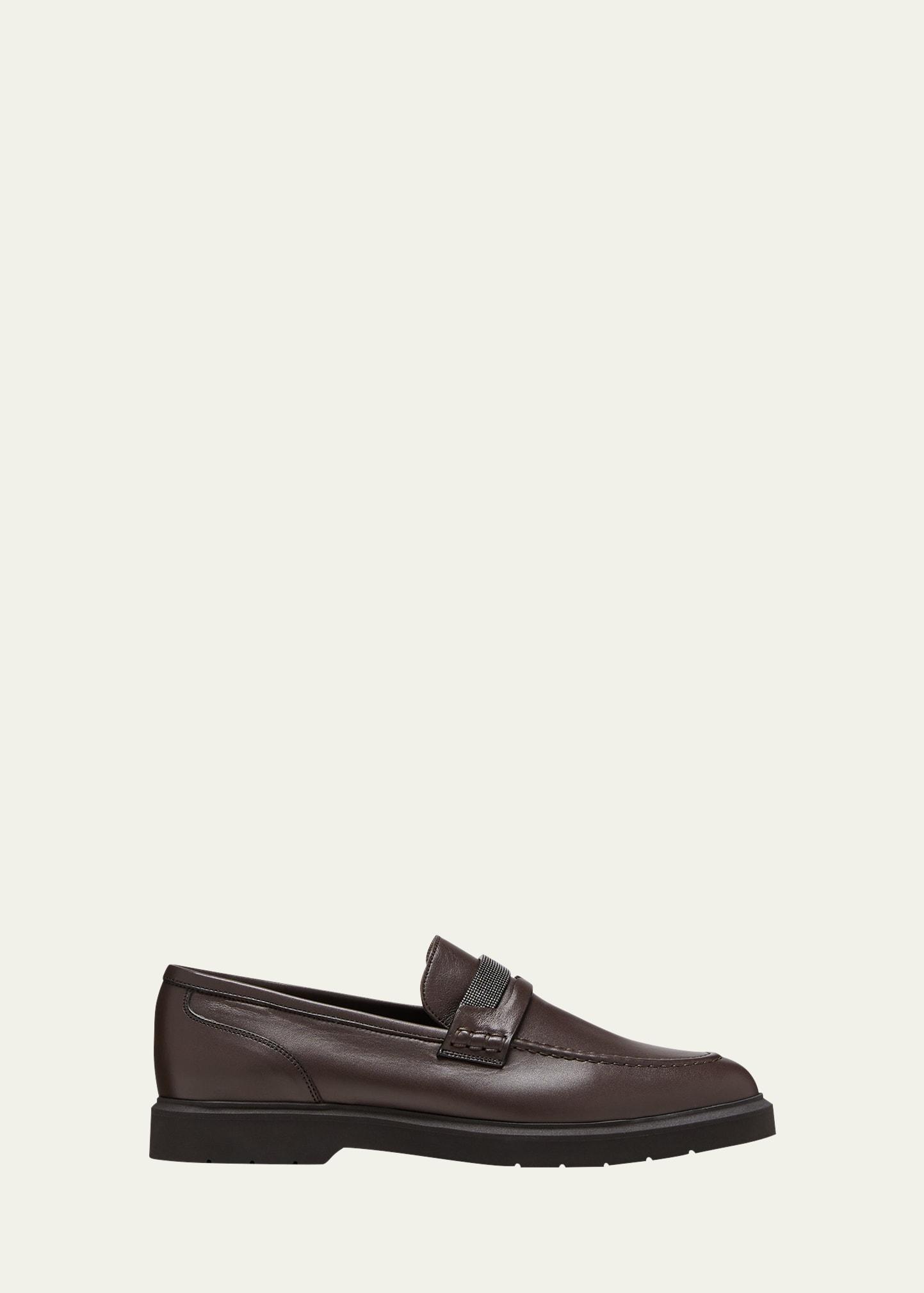 Leather Monili Penny Loafers Product Image