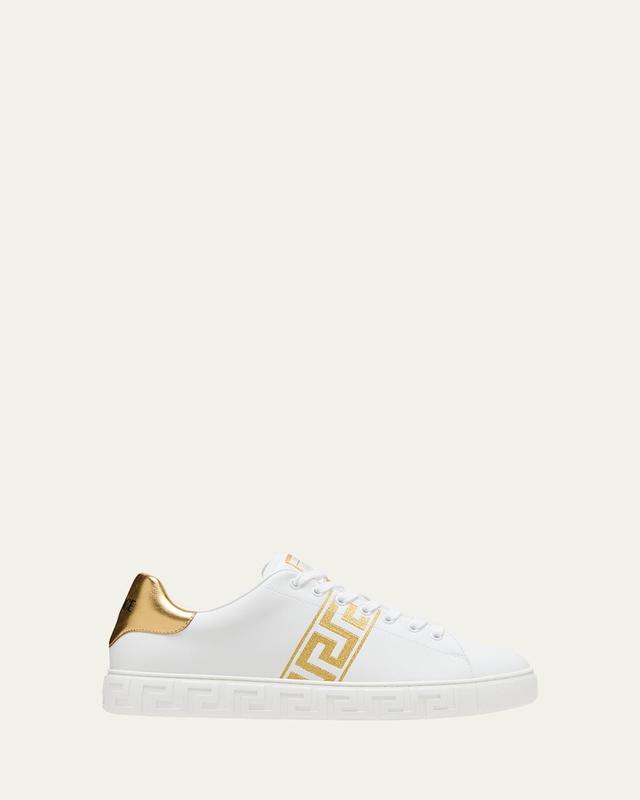 Versace Mens Embroidered Greca Low Top Sneakers Product Image