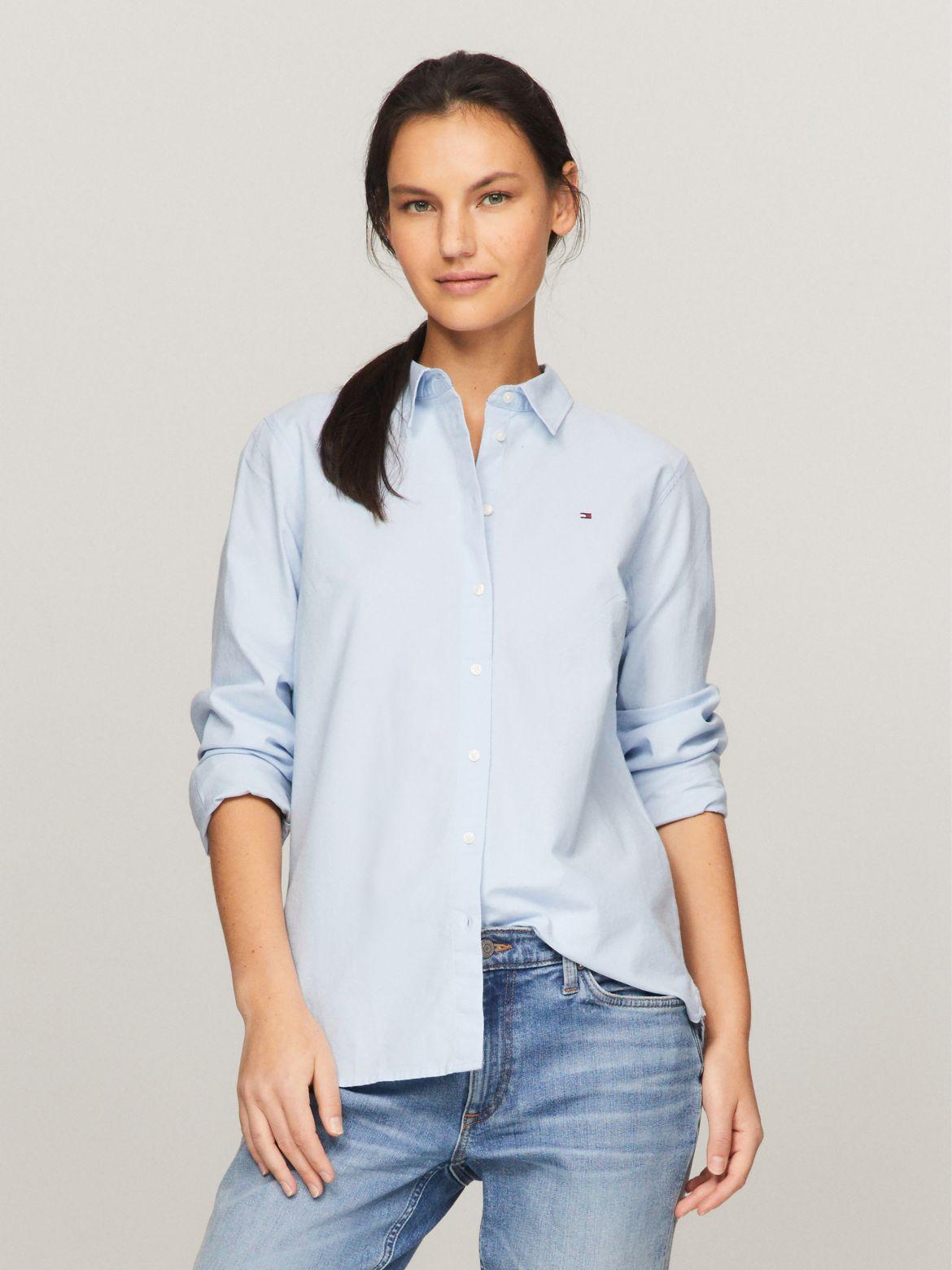 Tommy Hilfiger Women's Regular Fit Stretch Oxford Shirt Product Image