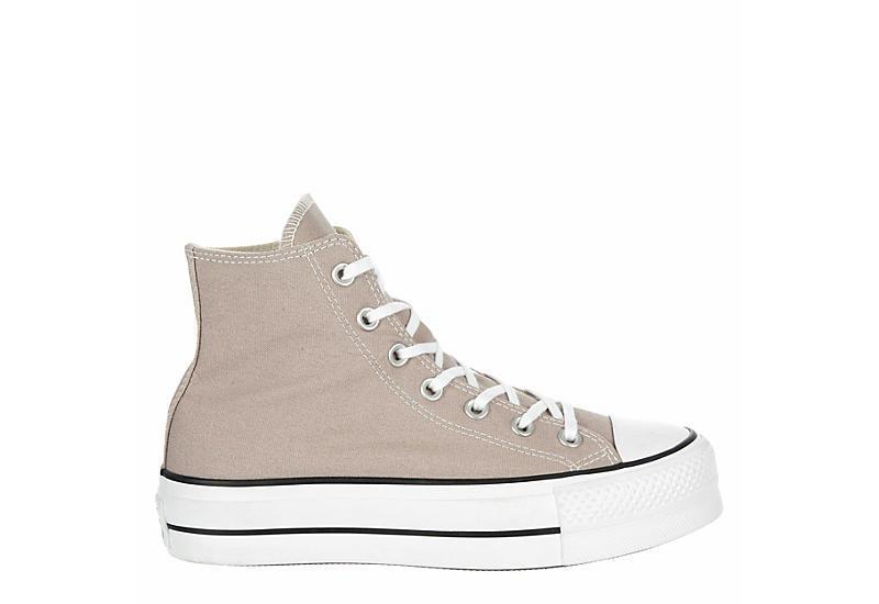 Converse Chuck Taylor All Star Lift Platforms Wonder Stone/White/Black 8.5 Product Image