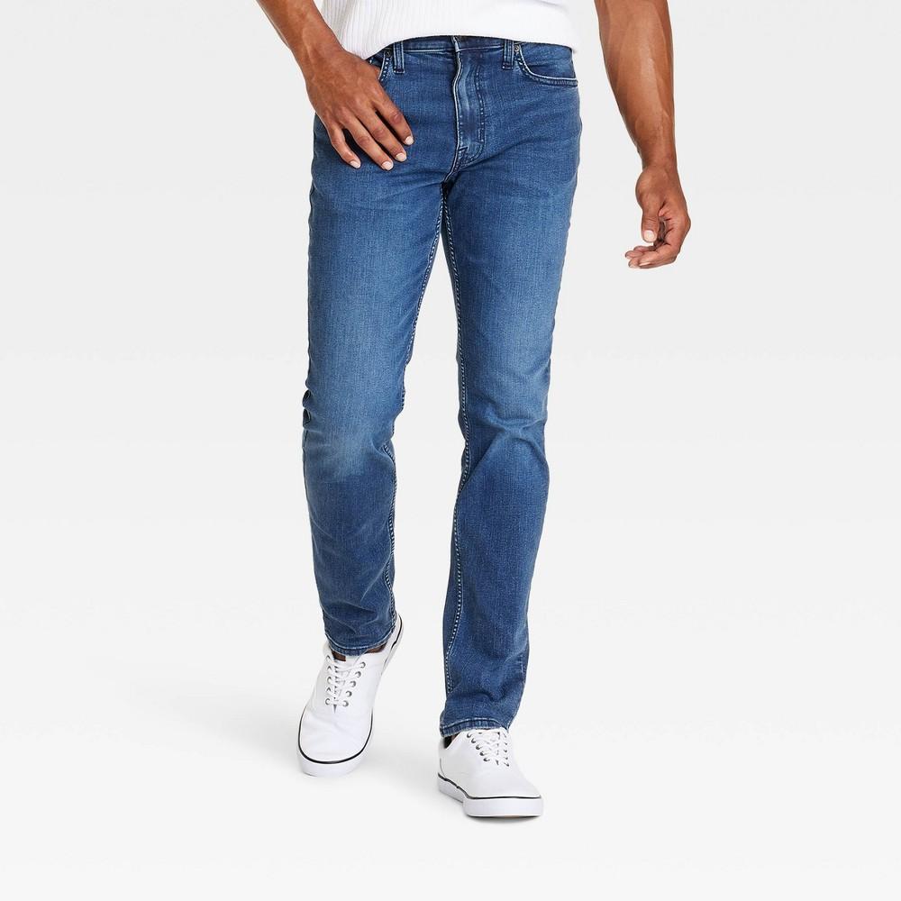 Mens Comfort Wear Slim Fit Jeans - Goodfellow & Co Indigo 32x30 Product Image