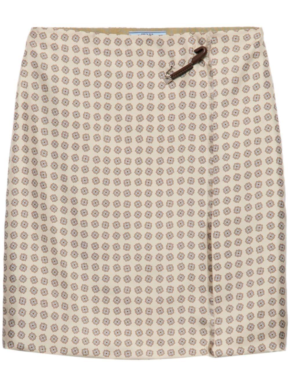 printed twill skirt  Product Image