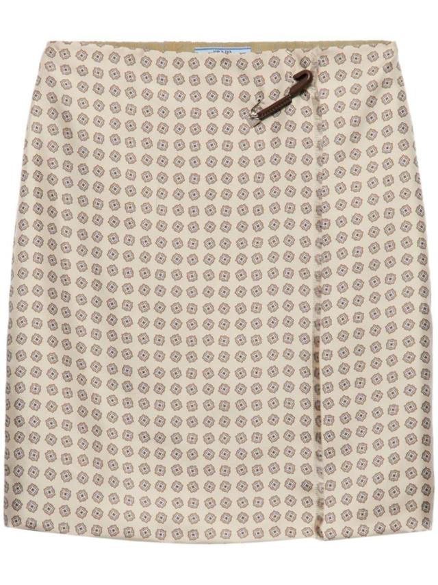 printed twill skirt  Product Image