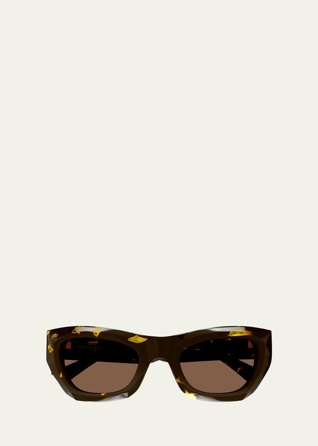 Beveled Acetate Rectangle Sunglasses Product Image