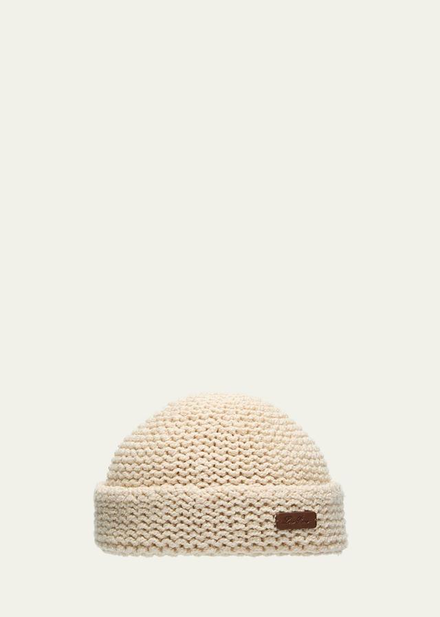 Mens Kosuke Cotton Knit Beanie Hat Product Image