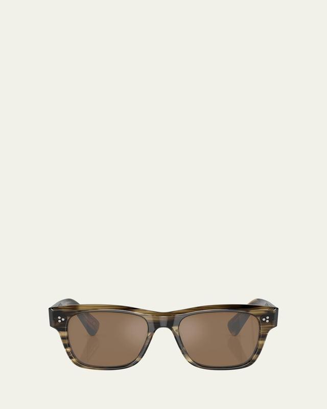 Mens Birell Sun Acetate Rectangle Sunglasses Product Image