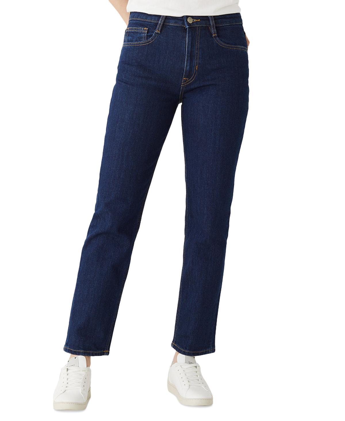 Frank and Oak Womens Cyndi High Rise Straight-Leg Jeans product image