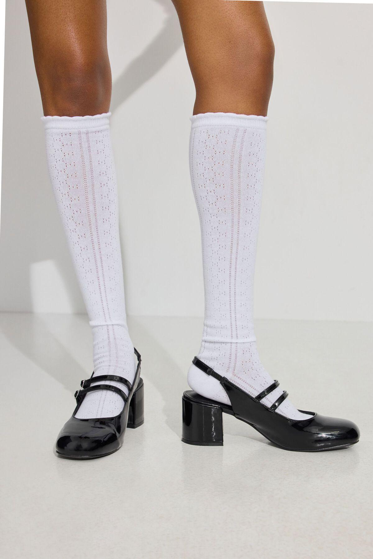 Pointelle Knee High Socks Product Image