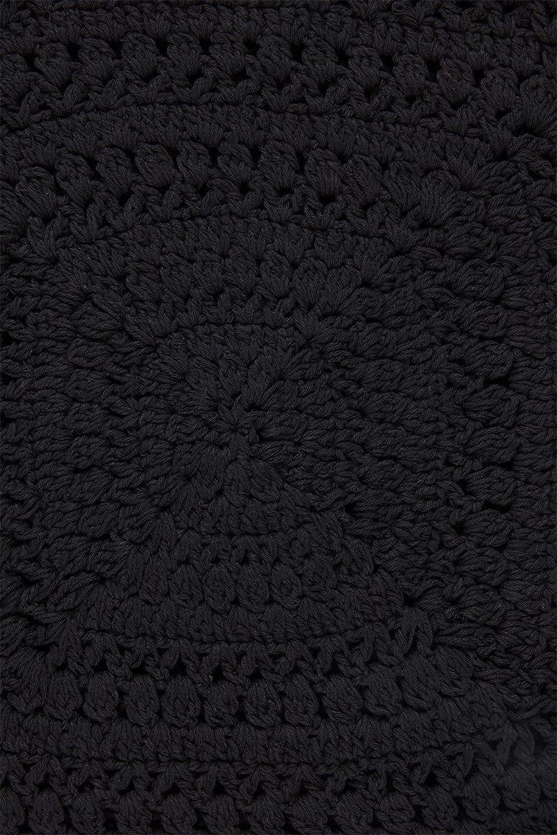 Cala Bianca Crochet Hat Black - Final Sale Product Image