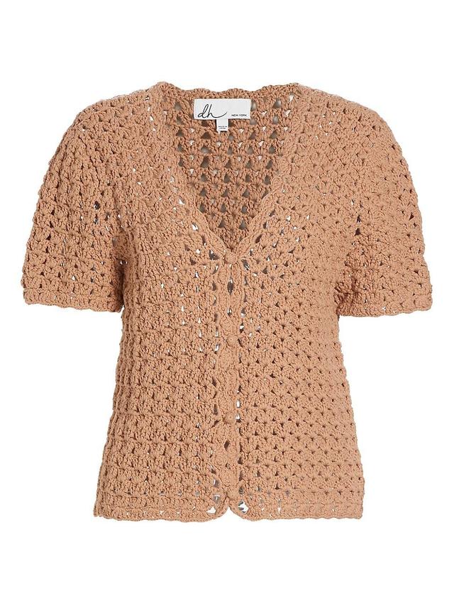 Womens Penny Short-Sleeve Knit Cardigan Product Image