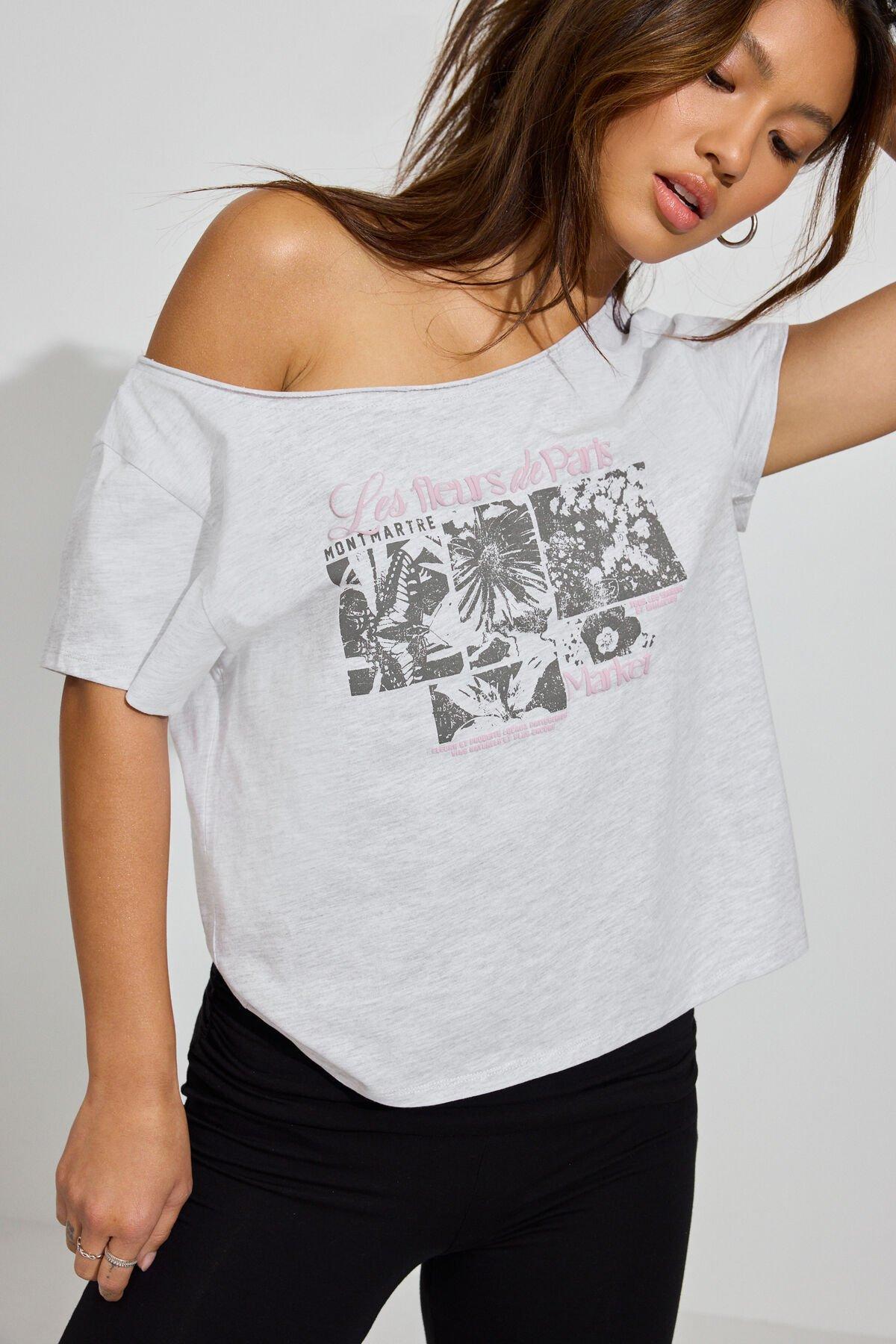 Off Shoulder T Shirt Product Image