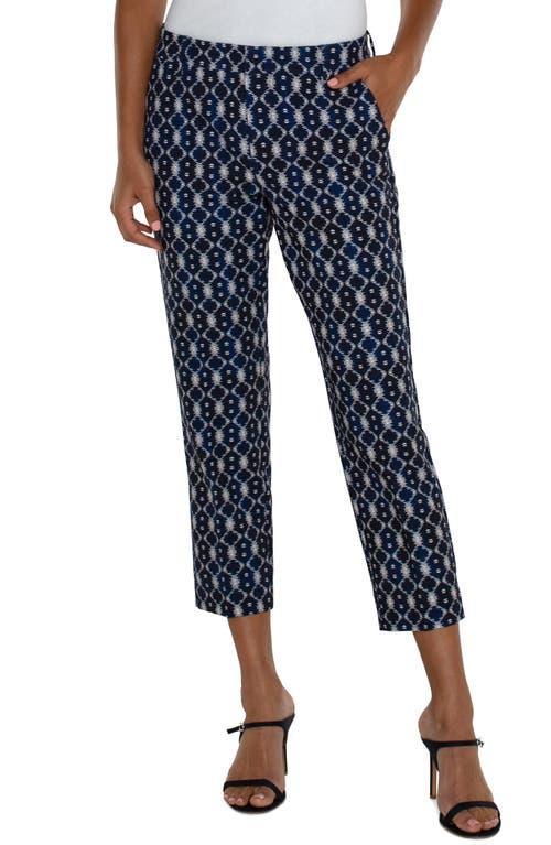 Liverpool Los Angeles Kelsey Crop Mid-Rise Trouser with Slit Luxe Stretch Suiting 27 Batik Prnt) Women's Dress Pants Product Image